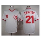 MLB Cincinnati Reds #21 Todd Frazier White 1990 Turn Back The Clock Stitched Baseball jerseys