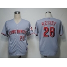 MLB Cincinnati Reds #28 Heisey Grey Cool Base]