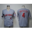 MLB Cincinnati Reds #4 Phillips Grey[Cool Base]