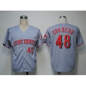 MLB Cincinnati Reds #48 Cordero Grey[Cool Base]