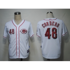 MLB Cincinnati Reds #48 Cordero White[Cool Base]