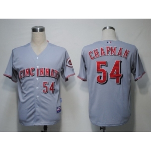 MLB Cincinnati Reds #54 Chapman Grey[Cool Base]