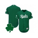 Men Cincinnati Reds St. Patricks Day Blank Green Celtic Flexbase Authentic Collection Jersey