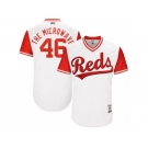 Men's 2017 Little League World Series Reds #46 Tim Adleman The Microwave White Jersey