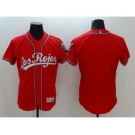 Men's Cincinnati Reds Blank Los Rojos Majestic Red Flexbase Authentic Collection Team Jersey