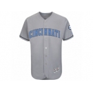 Men's Cincinnati Reds Majestic Blank Gray Fashion 2016 Father's Day Flex Base Team Jersey