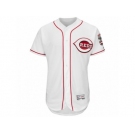 Men's Cincinnati Reds Majestic Blank White Flexbase Authentic Collection Team Jersey