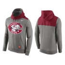 Men's Cincinnati Reds Nike Gray Cooperstown Collection Hybrid Pullover Hoodie