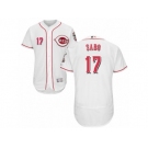 Men's Majestic Cincinnati Reds #17 Chris Sabo White Flexbase Authentic Collection MLB Jersey