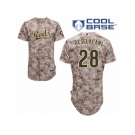 Men's Majestic Cincinnati Reds #28 Anthony DeSclafani Authentic Camo Alternate Cool Base MLB Jersey