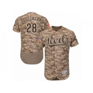 Men's Majestic Cincinnati Reds #28 Anthony DeSclafani Camo Flexbase Authentic Collection MLB Jersey