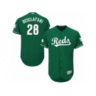 Men's Majestic Cincinnati Reds #28 Anthony DeSclafani Green Celtic Flexbase Authentic Collection MLB Jersey