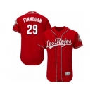 Men's Majestic Cincinnati Reds #29 Brandon Finnegan Red Los Rojos Flexbase Authentic Collection MLB Jersey