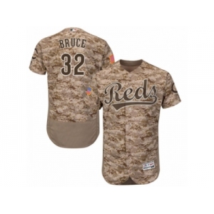 Men's Majestic Cincinnati Reds #32 Jay Bruce Camo Flexbase Authentic Collection MLB Jersey