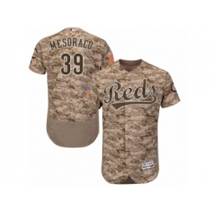 Men's Majestic Cincinnati Reds #39 Devin Mesoraco Camo Flexbase Authentic Collection MLB Jersey