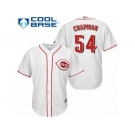 Men's Majestic Cincinnati Reds #54 Aroldis Chapman Replica White Home Cool Base MLB Jersey