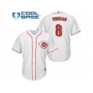 Men's Majestic Cincinnati Reds #8 Joe Morgan Authentic White Home Cool Base MLB Jersey