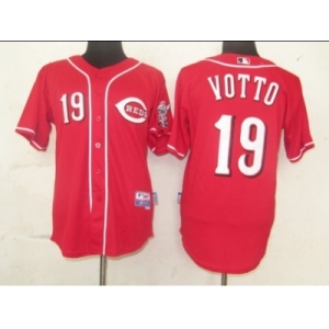 Mlb Cincinnati Reds #19 votto Red[cool base]
