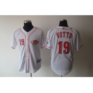 mlb Cincinnati Reds #19 votto white[cool base]