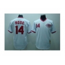 mlb cincinnati reds #14 rose m&n white