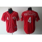 mlb cincinnati reds #4 phillips red[cool base]