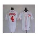 mlb cincinnati reds #4 phillips white