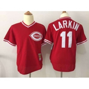 mlb jerseys cincinnati reds #11 larkin red[m&n]