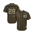 mlb jerseys cincinnati reds #28 anthony deSclafani green salute to service[deSclafani]