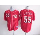 mlb jerseys cincinnati reds #55 latos red[new]