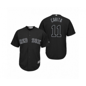 Boston Red Sox #11 Rafael Devers Carita Black 2019 Players' Weekend Replica Jersey
