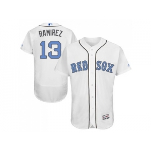 Boston Red Sox #13 Hanley Ramirez White Flexbase Authentic Collection 2016 Father's Day Stitched Baseball Jersey