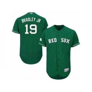 Boston Red Sox #19 Jackie Bradley Jr Green Celtic Flexbase Authentic Collection MLB Jersey