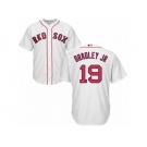 Boston Red Sox #19 Jackie Bradley Jr Replica White Home Cool Base MLB Jersey