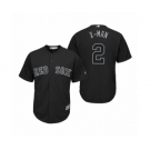 Boston Red Sox #2 Xander Bogaerts X-Man Black 2019 Players' Weekend Replica Jersey