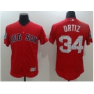 Boston Red Sox #34 David Ortiz Red 2017 Spring Training Flexbase Authentic Collection Stitched Baseball Jersey