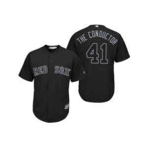 Boston Red Sox #41 Chris Sale The Conductor Black 2019 Players' Weekend Replica Jersey