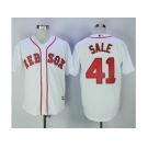 Boston Red Sox #41 Chris Sale White New Cool Base Stitched MLB Jersey