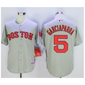 Boston Red Sox #5 Garciaparra Grey Cool Base Stitched Baseball Jersey[Garciaparra]