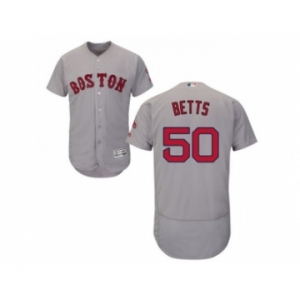 Boston Red Sox #50 Mookie Betts Grey Flexbase Authentic Collection Stitched Baseball Jersey