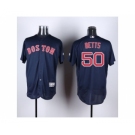 Boston Red Sox #50 Mookie Betts Navy Blue Flexbase Authentic Collection Stitched Baseball Jersey