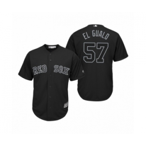 Boston Red Sox #57 Eduardo Rodriguez El Gualo Black 2019 Players' Weekend Replica Jersey