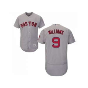 Boston Red Sox #9 Ted Williams Grey Flexbase Authentic Collection Stitched Baseball Jersey