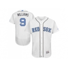 Boston Red Sox #9 Ted Williams White Flexbase Authentic Collection 2016 Father's Day Stitched Baseball Jersey