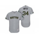 Men 2017 Memorial Day Boston Red Sox #34 David Ortiz Flex Base Jersey