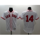 Men Boston Red Sox #14 Jim Rice Majestic white Flexbase Authentic Collection Player Jersey