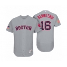 Men Boston Red Sox #16 Andrew Benintendi Gray 2017 Independence Day Flex Base Jersey