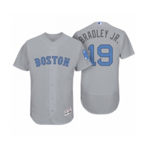 Men Boston Red Sox #19 Jackie Bradley Jr. Gray 2017 Fathers Day Flex Base Jersey