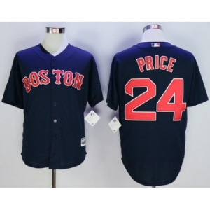 Men Boston Red Sox #24 David Price Blue 2016 Official Cool Base Jersey