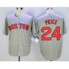 Men Boston Red Sox #24 David Price Gray 2016 Official Cool Base Jersey