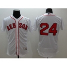 Men Boston Red Sox #24 David Price Majestic white Flexbase Authentic Collection Player Jersey